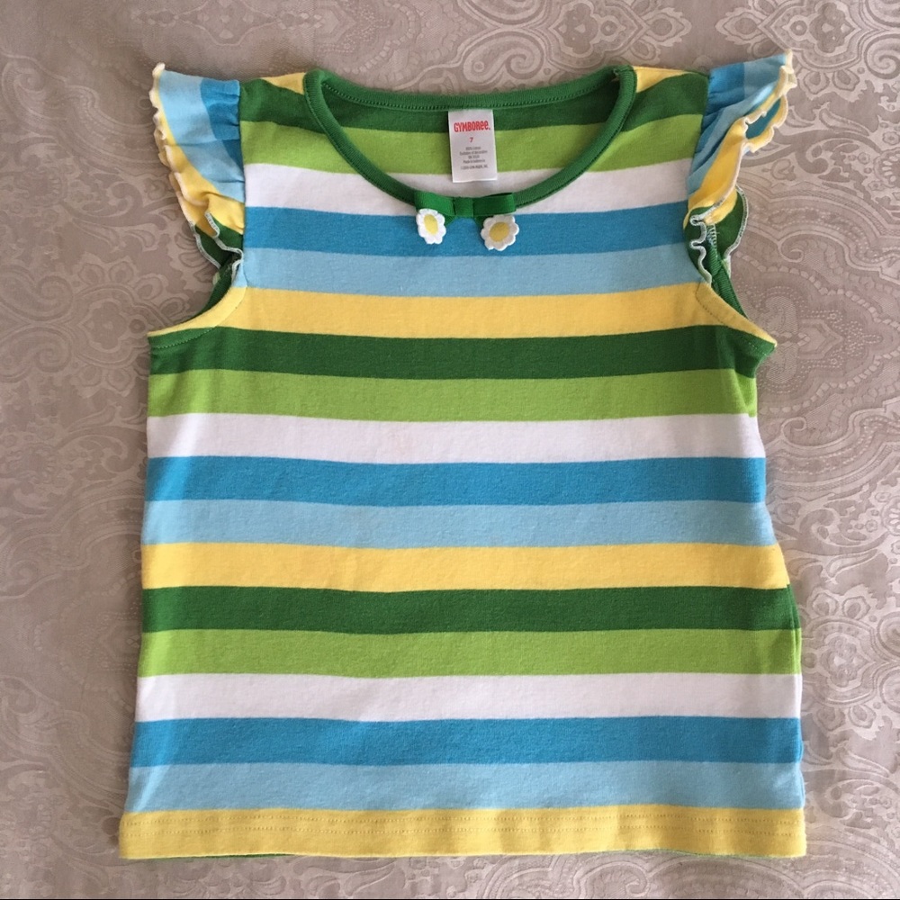 NWOT Gymboree girls' ruffle-sleeve top